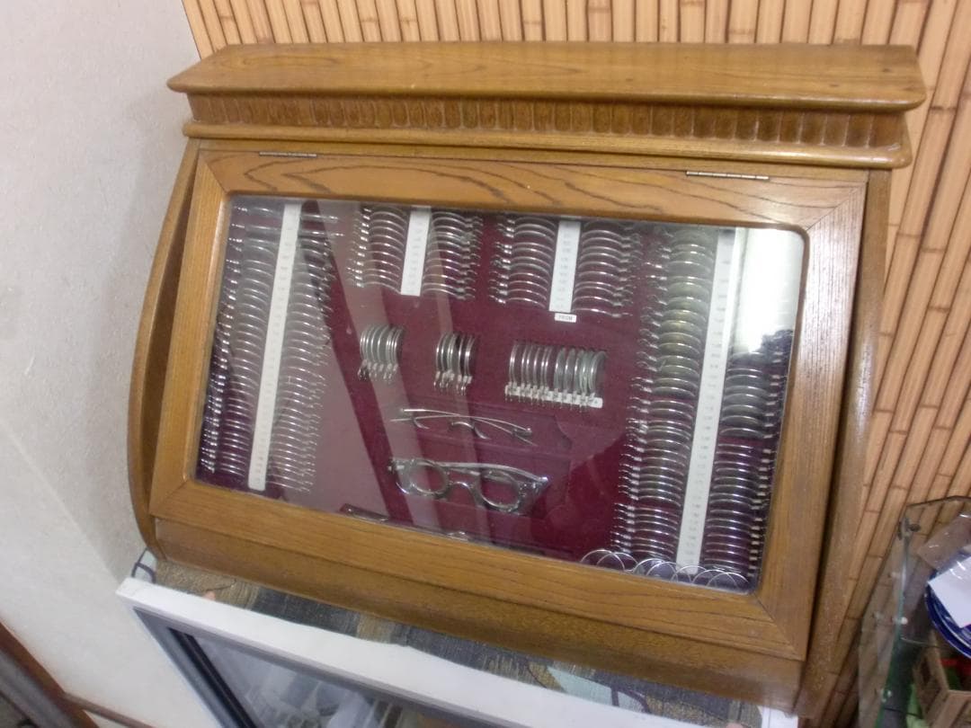 木製　検視レンズケース 　昭和レトロ　珍品