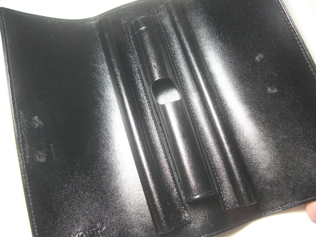 モンブラン レザーペンケース 3本挿し 本革 ブラック 万年筆ボールペン入れ