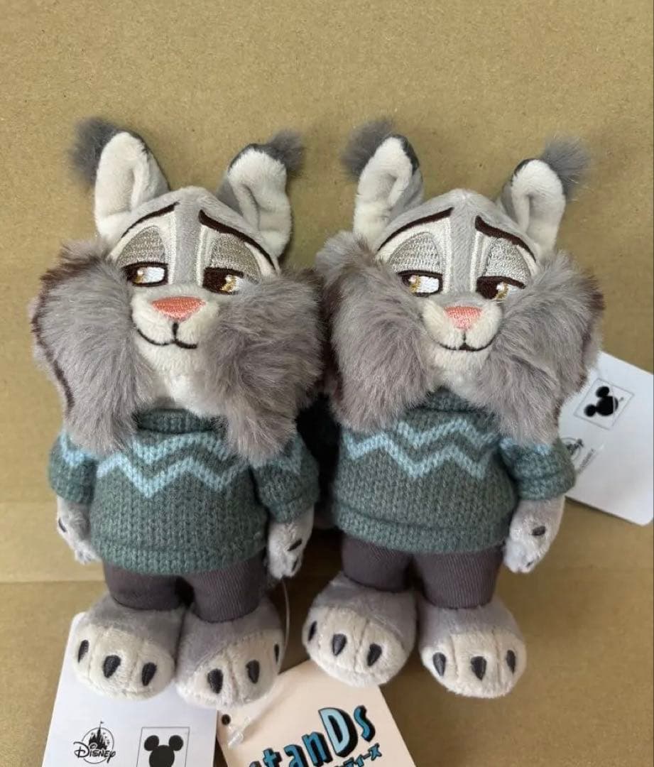 2つセット❗️パウバート ぬいぐるみ Disney stanDs ズートピア2