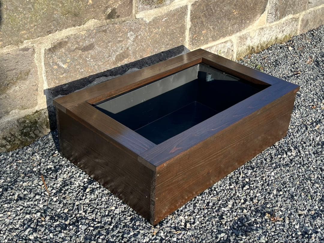 【新品】60Lトロ舟と木枠のセット　めだか飼育ケース　ビオトープ