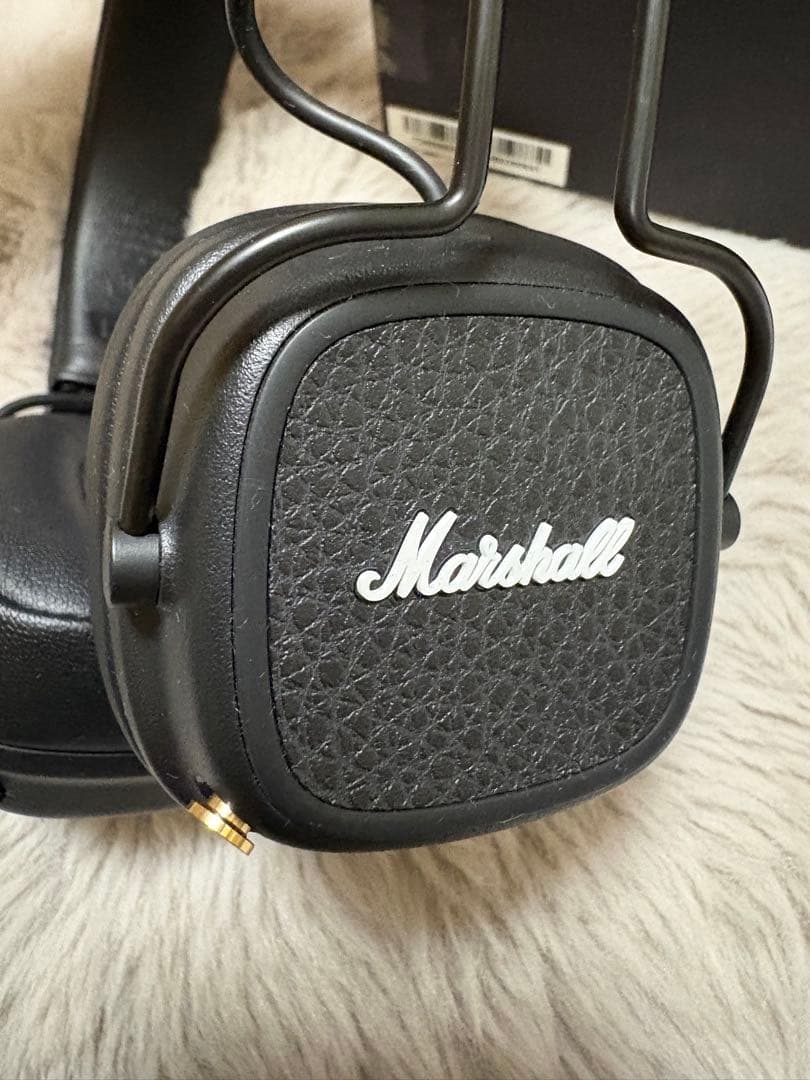 美品　Marshall Major V ワイヤレスヘッドフォン　ブラック