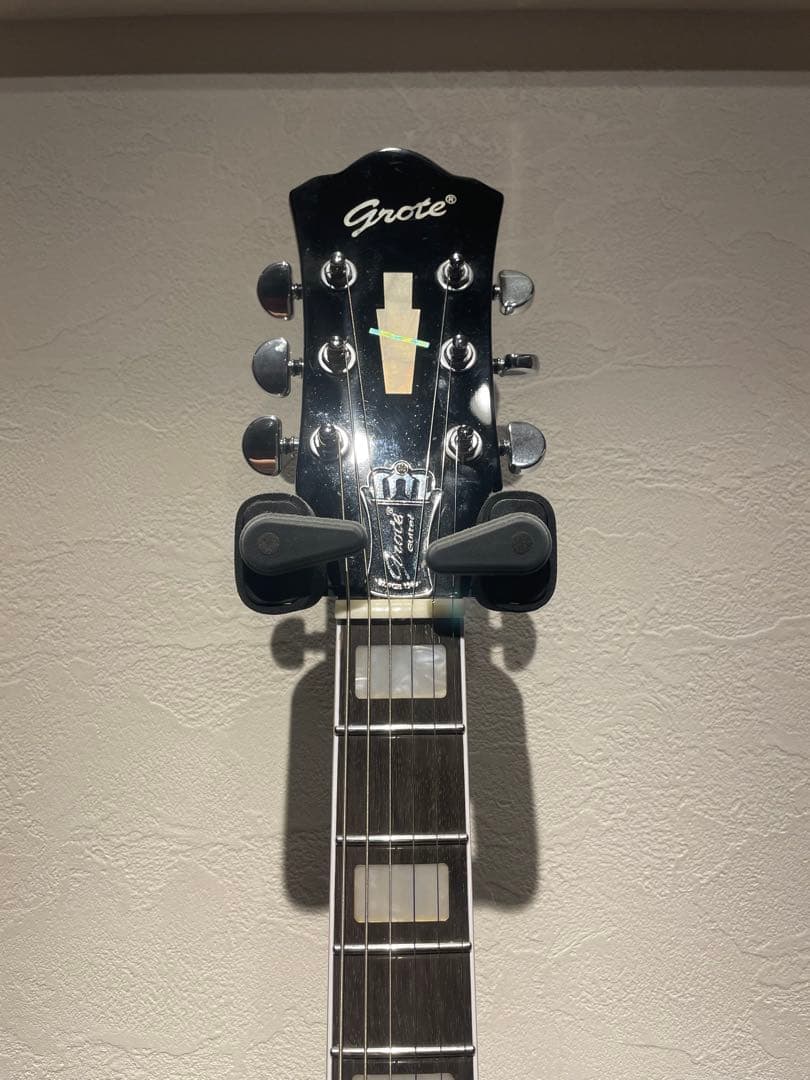 Grote エレキギター ブラウン セミホロウボディ