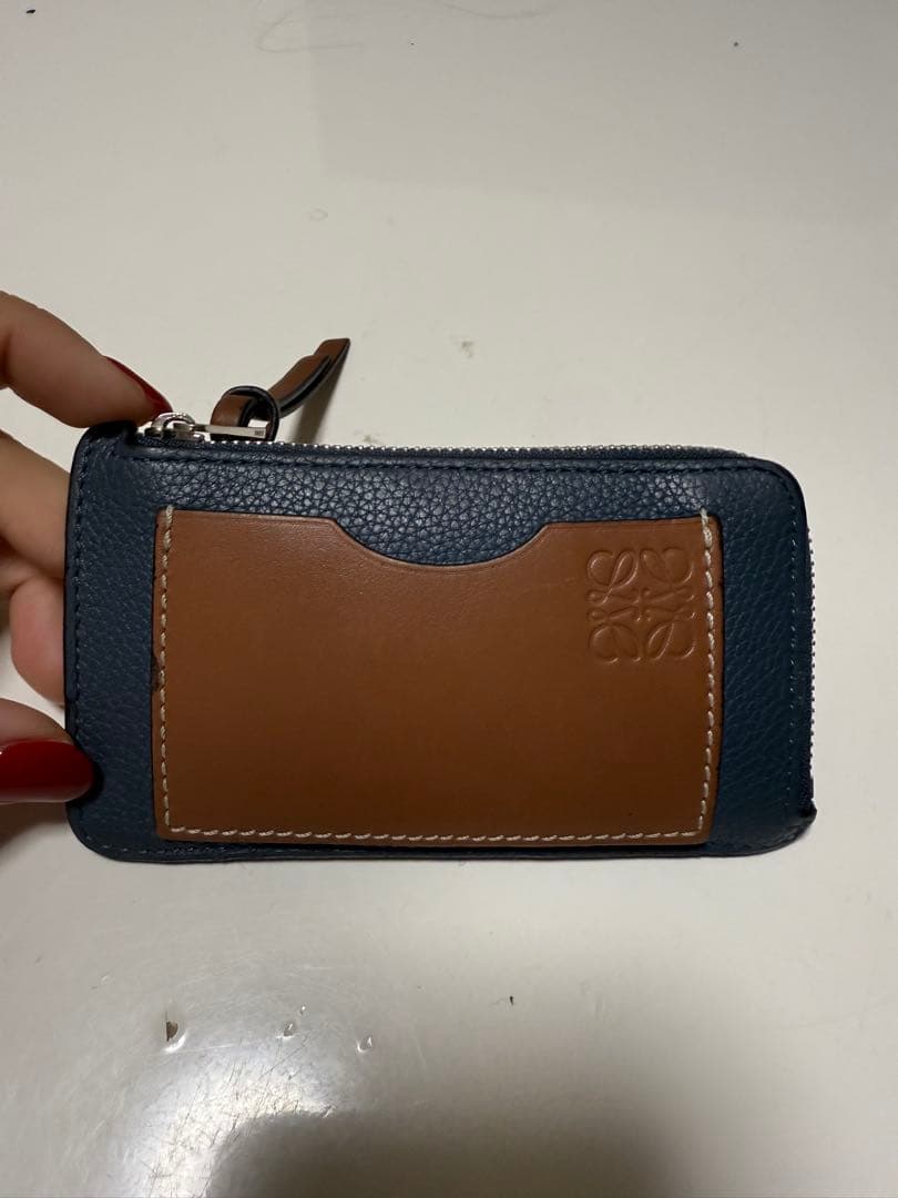 ロエベ　LOEWE 財布　ケース　ネイビー　限定