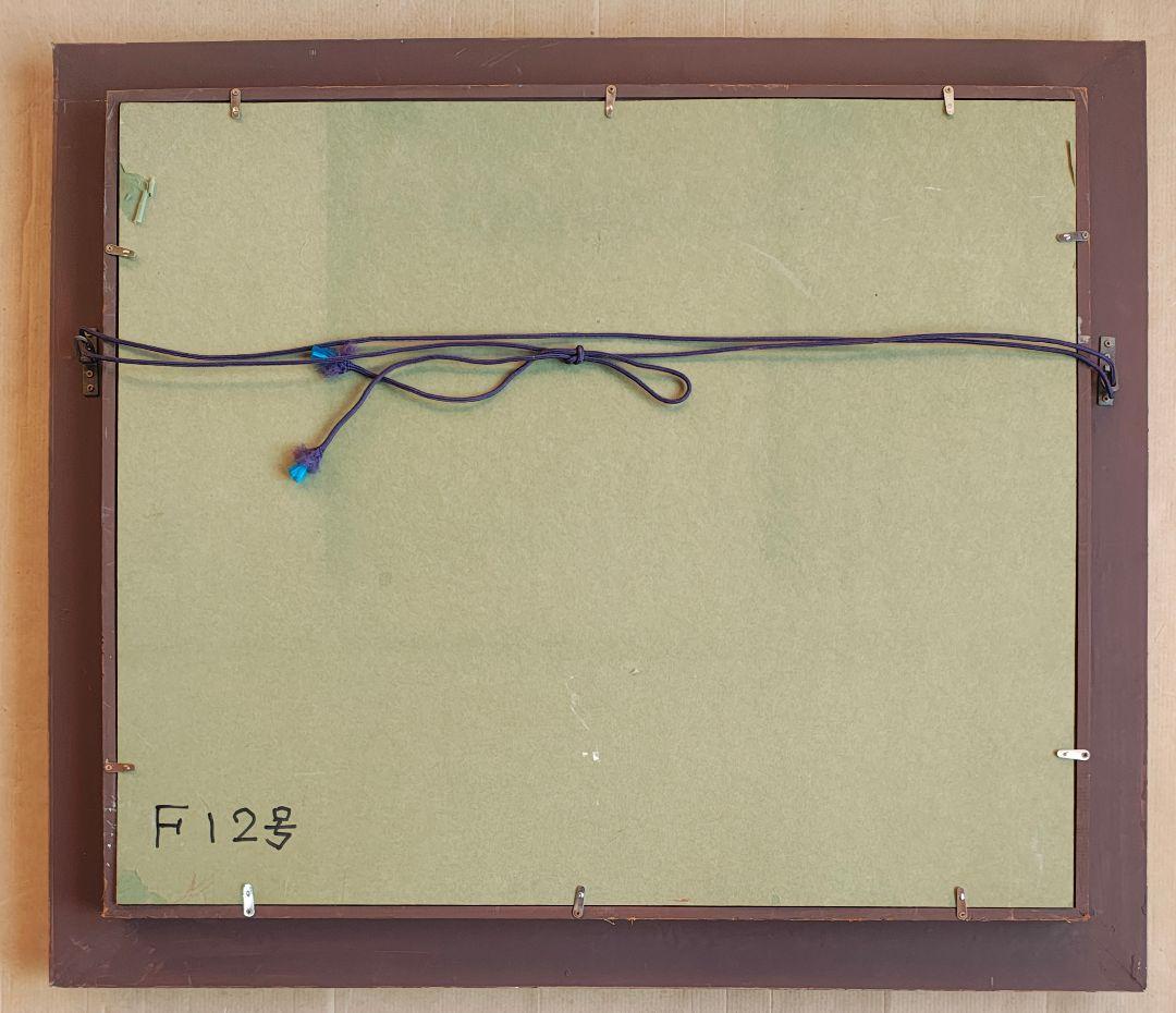 油絵・額縁セット F12号 アンティーク調 ゴールド 豪華 油彩画 風景画