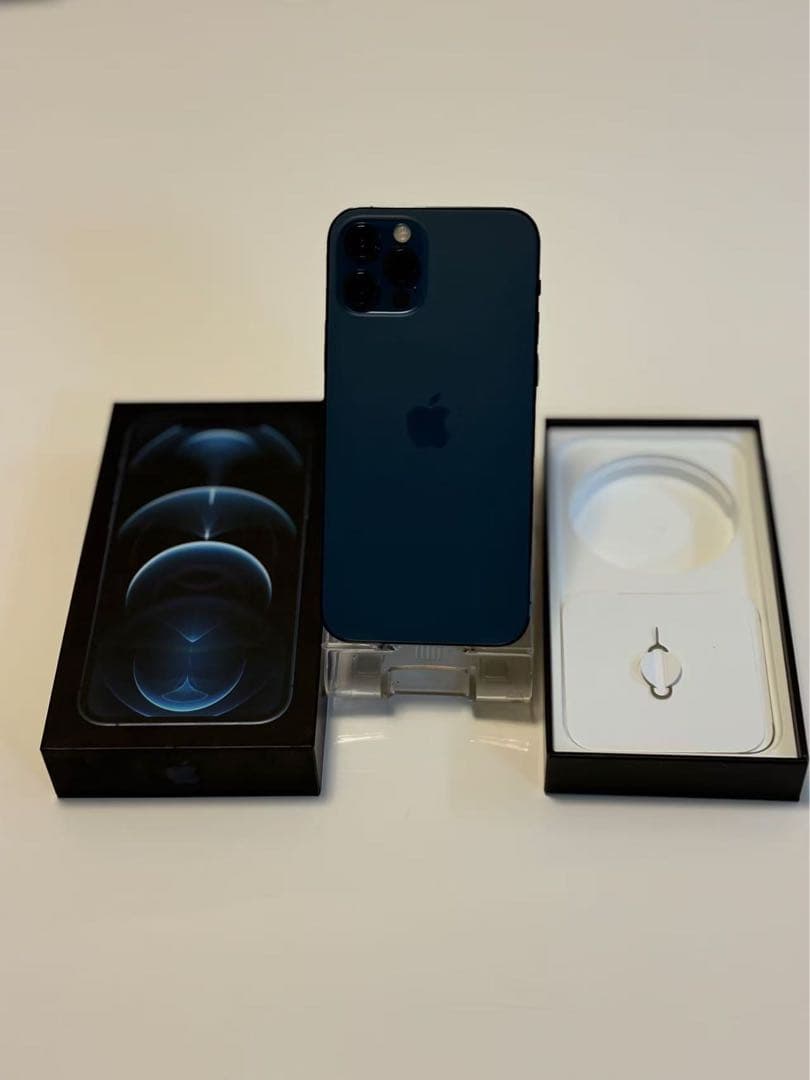【美品】SIMフリーiPhone12 Pro パシフィックブルー本体　256GB