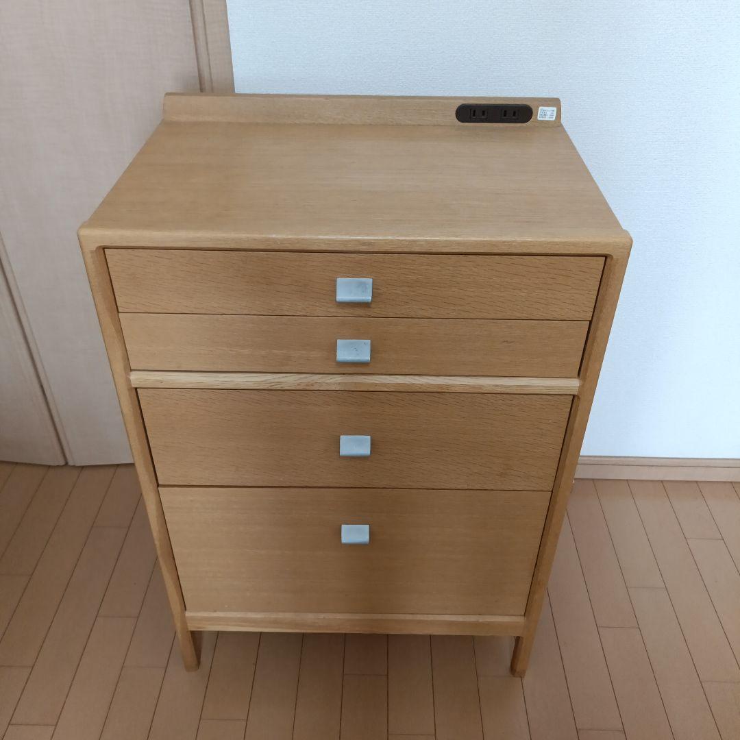 カリモク 小型キャビネットfor FAX プリンター 電話 ベッドサイド