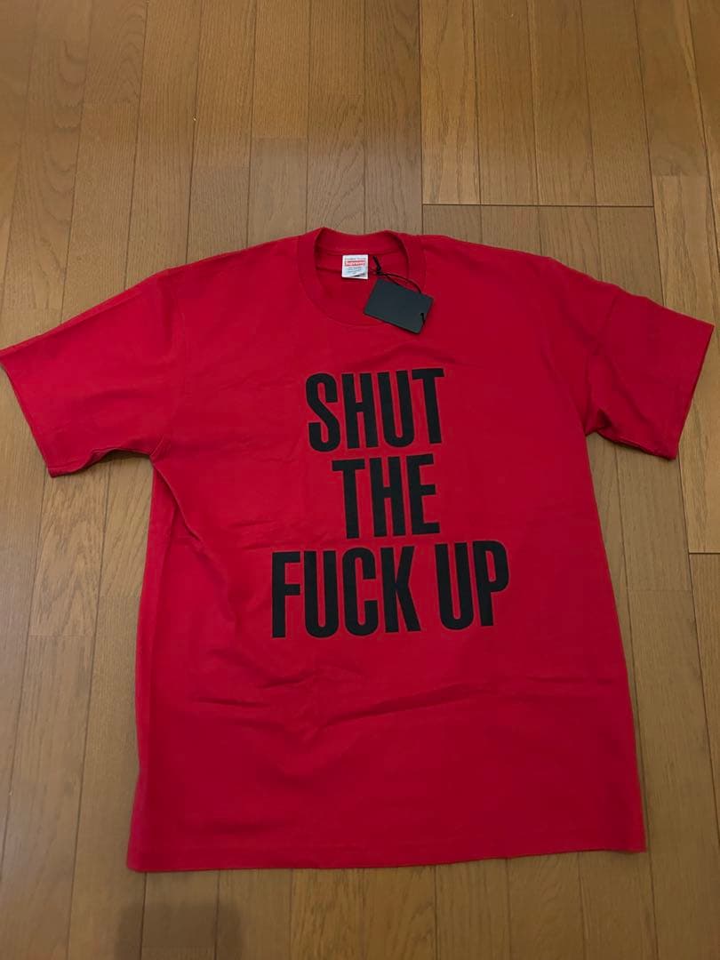 SUPREME NUMBER NINE Shut Up Tee RED Mサイズ