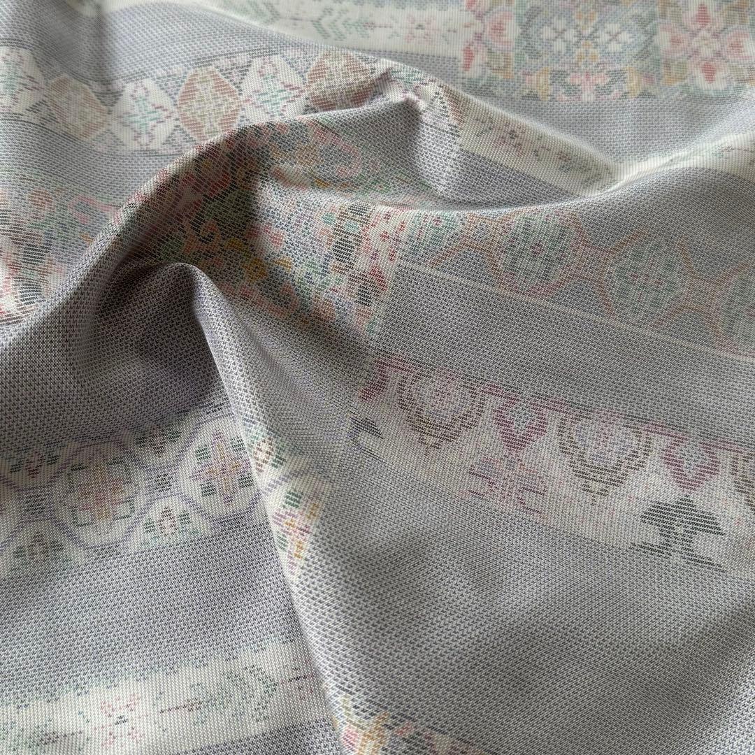 美品！白大島紬 袷 着物 身丈162cm