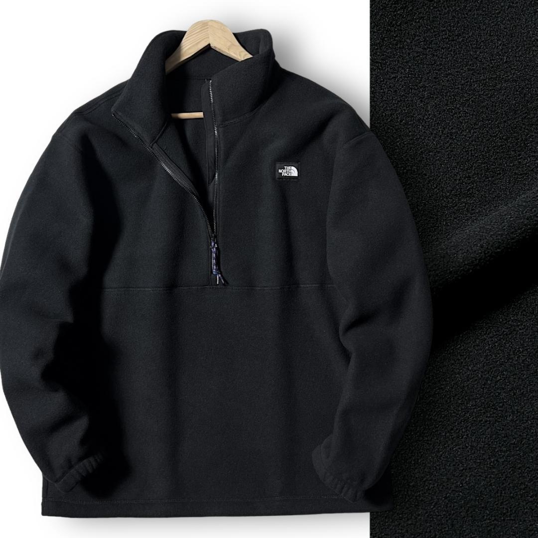 S ノースフェイス フリース アノラックジャケット ブラック