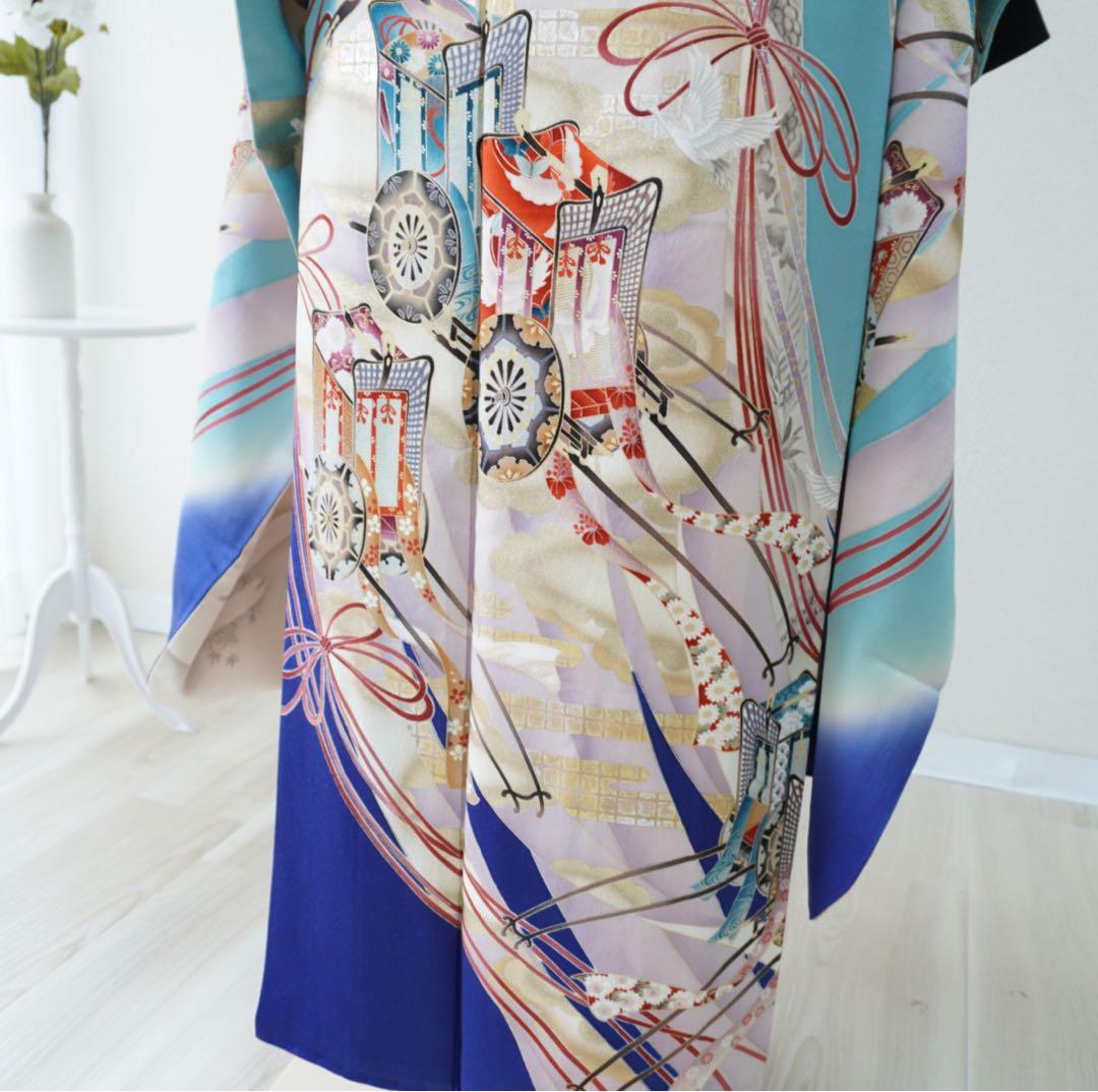 振袖　6点セット【1D】正絹　成人式　成人式