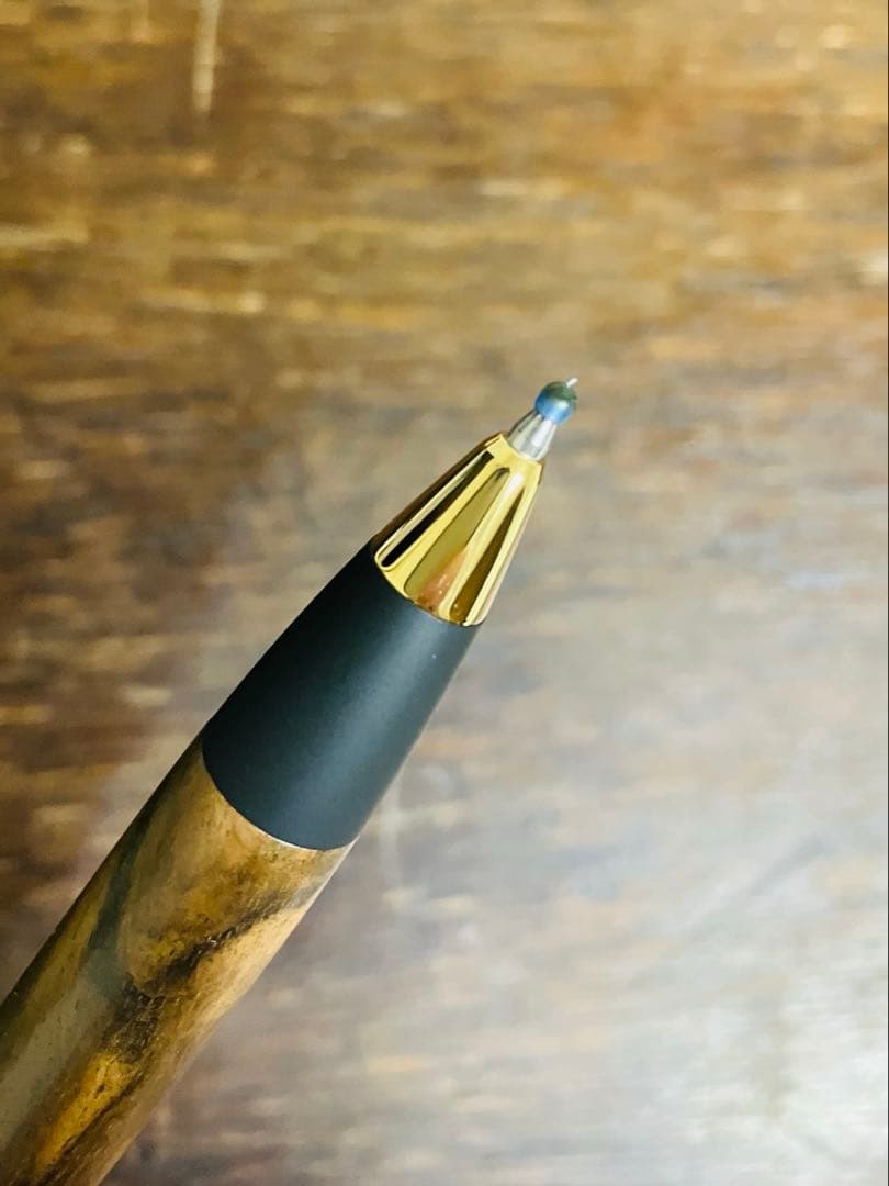 【新品】野原工芸 木製ボールペン スタンダード　特上黒柿