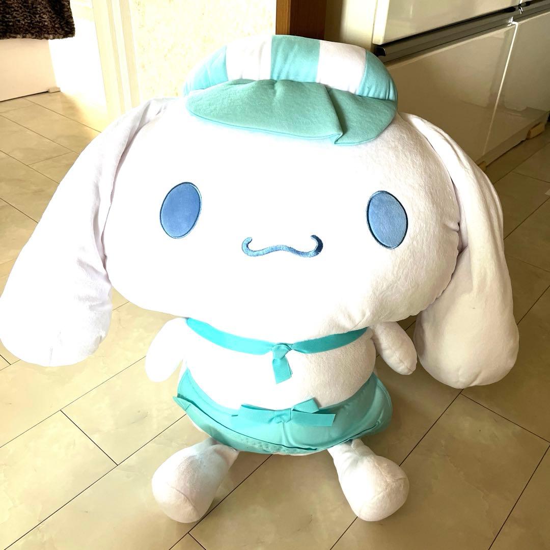 完売品・シナモロール・数量限定・京都シナモロールカフェ・超特大ぬいぐるみ♡