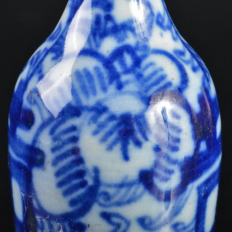 中国　青花　双喜文　小瓶　M　R6639