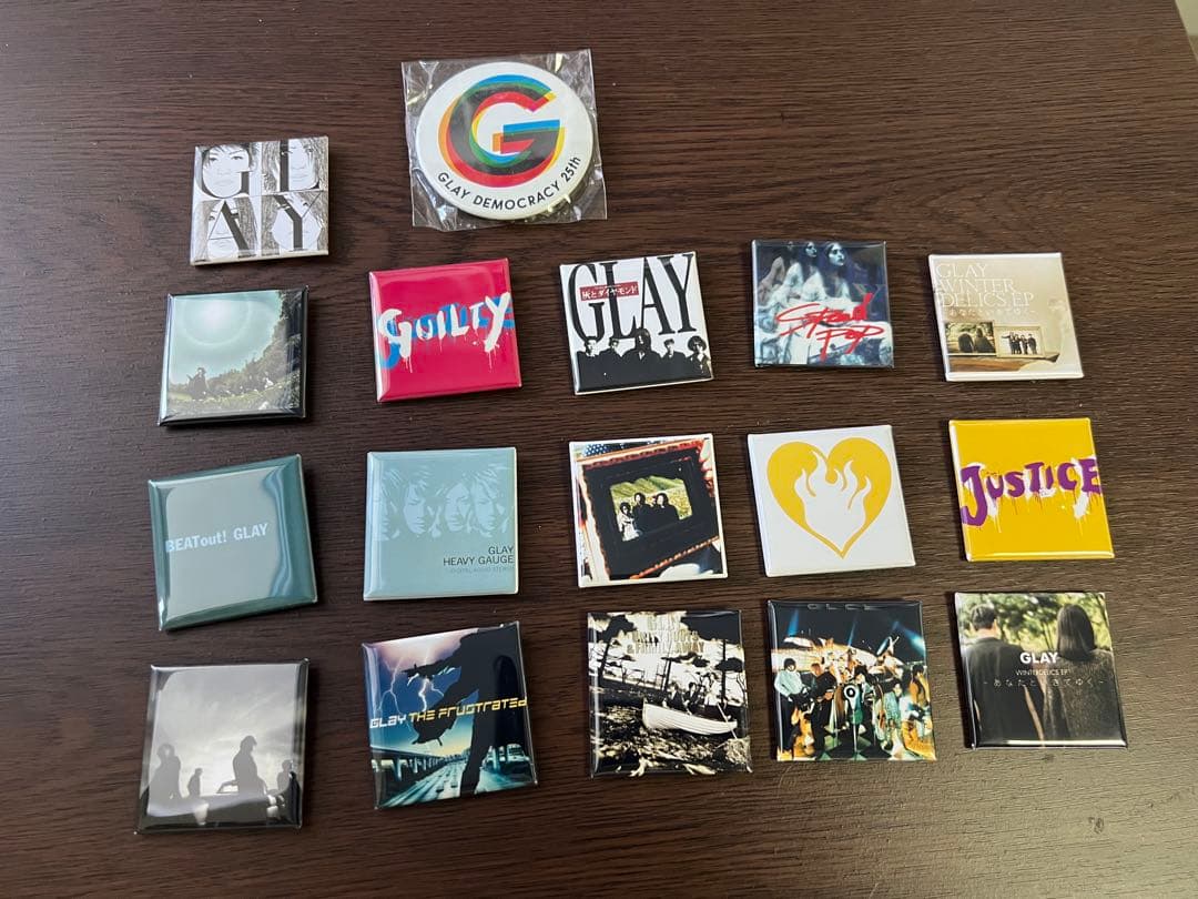 GLAY 缶バッジ　17個セット