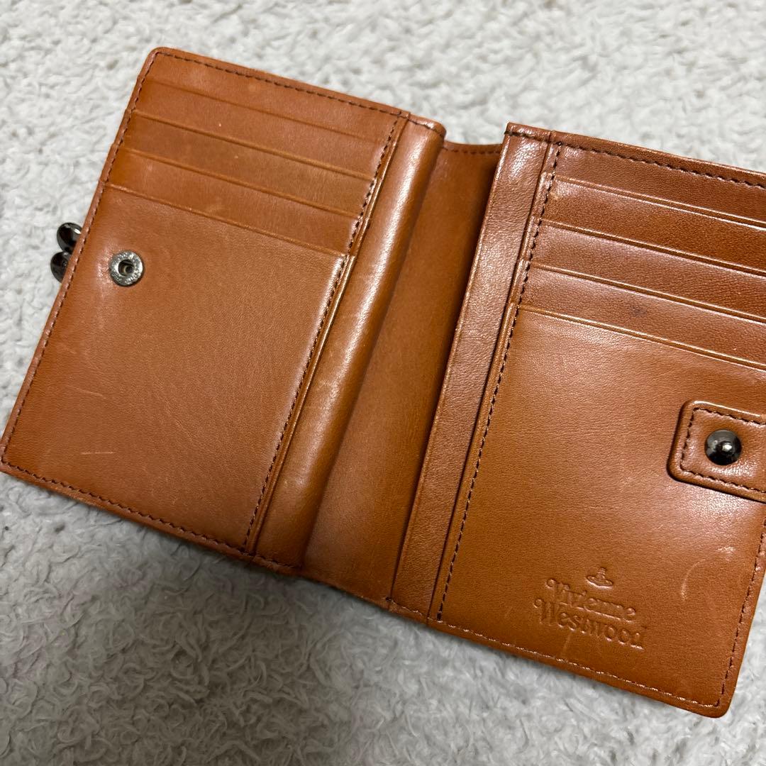 Vivienne Westwood 折財布 口金 がま口　レザー　ブラック