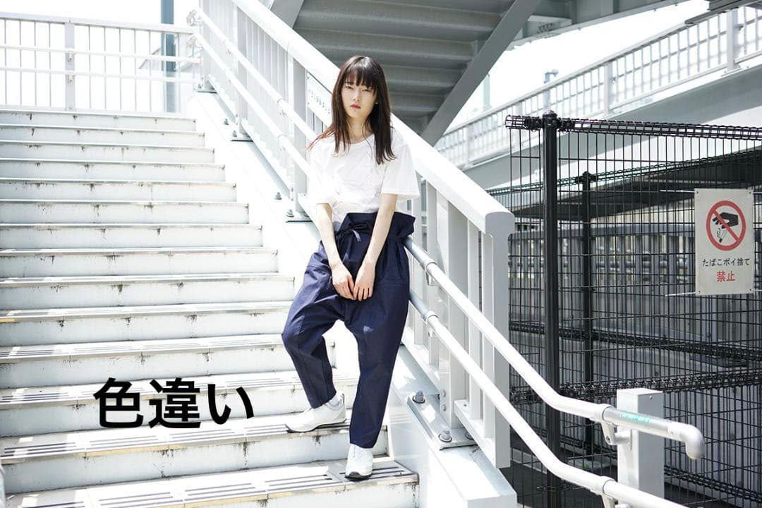 417u*ハトラ hatra コットン リネン 巻き ワイド パンツ.