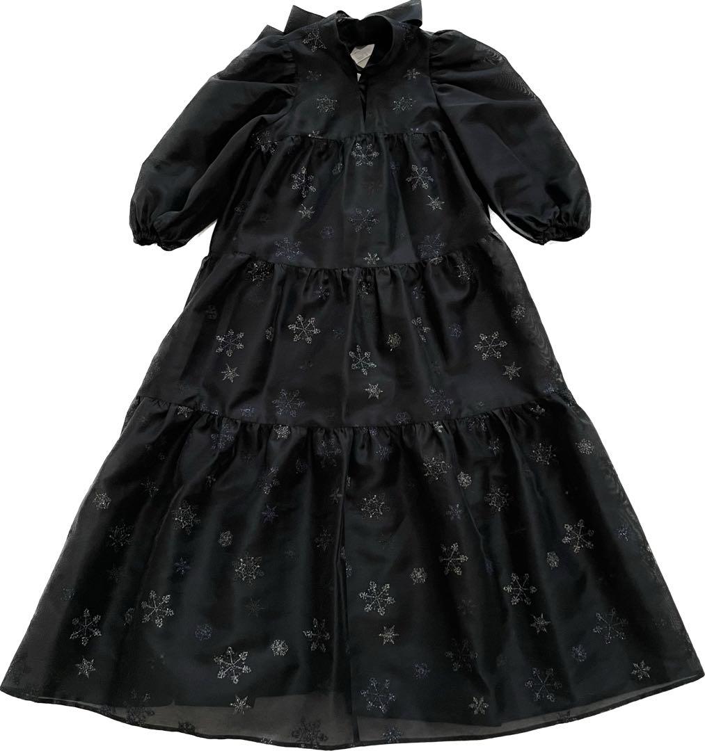 スーツ・フォーマル・ドレス Arobe  Flake Embroidery Tired Dress