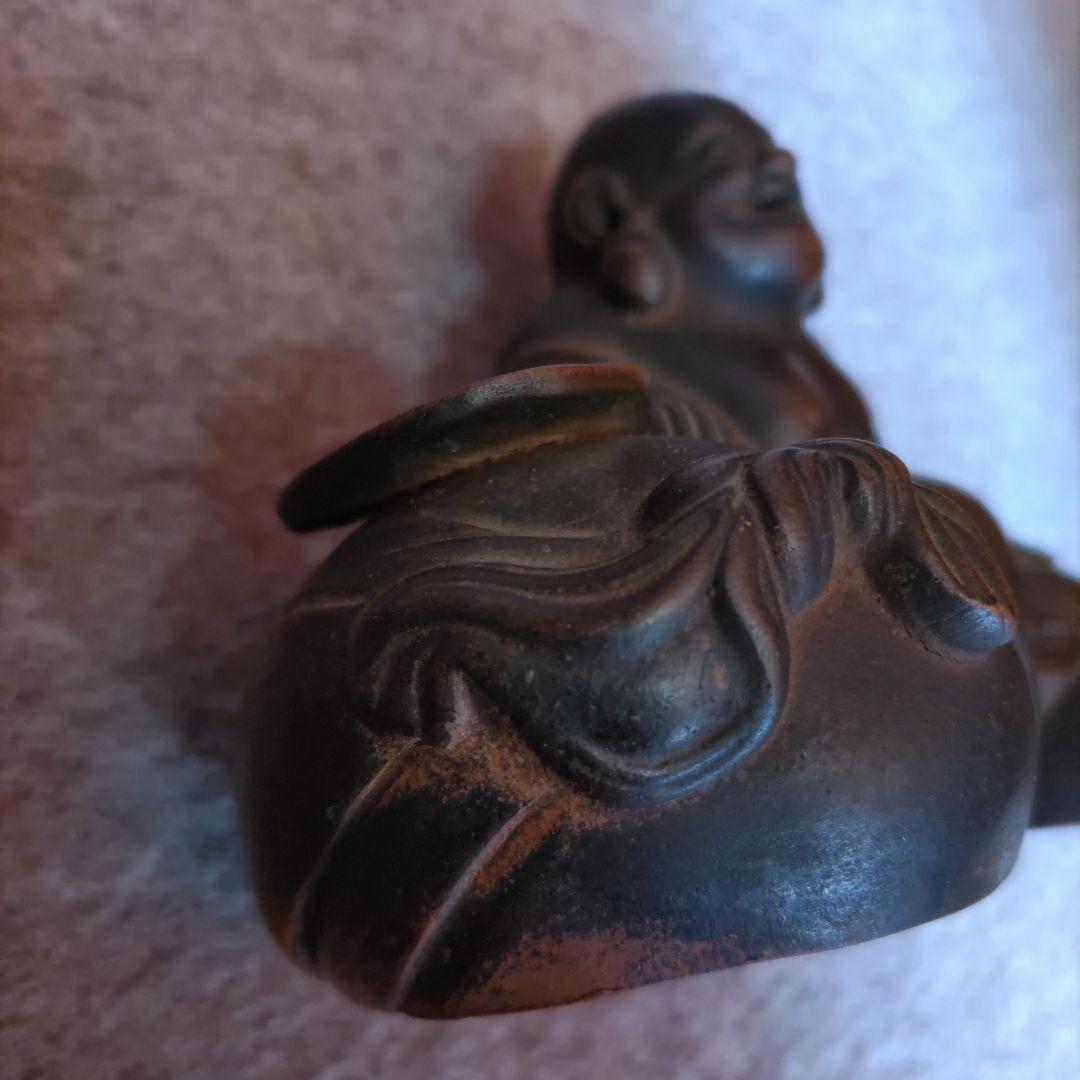 備前焼　布袋様置物　D185