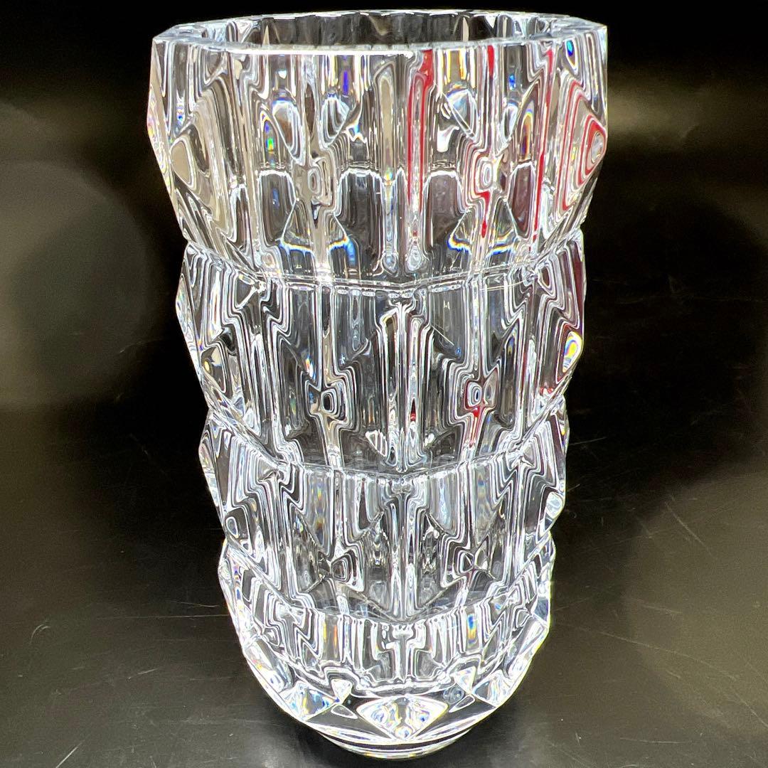 バカラ　ルクソール　フラワーベース　共箱　高15㎝　東Y7-1119☆1Fトヒト