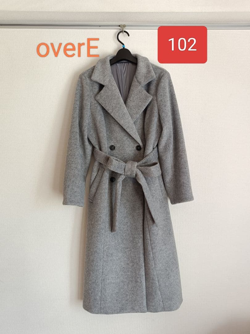 overE　理想のチェスターコート　102サイズ　ライトグレー