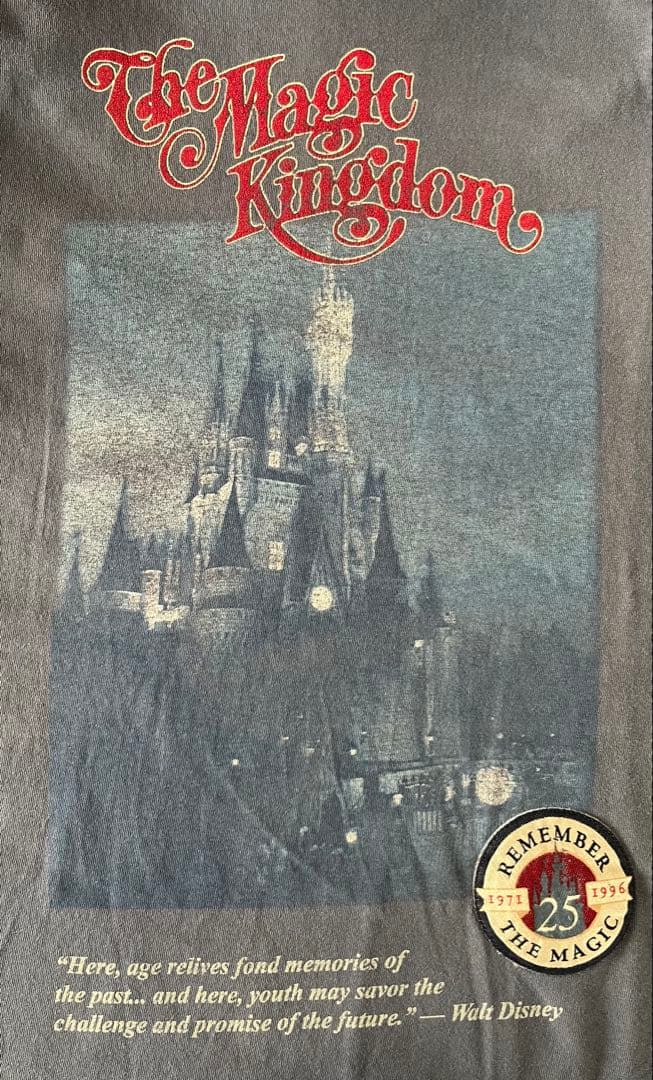ディズニー ヴィンテージ マジックキングダム 25周年 Tシャツ 90s WDW