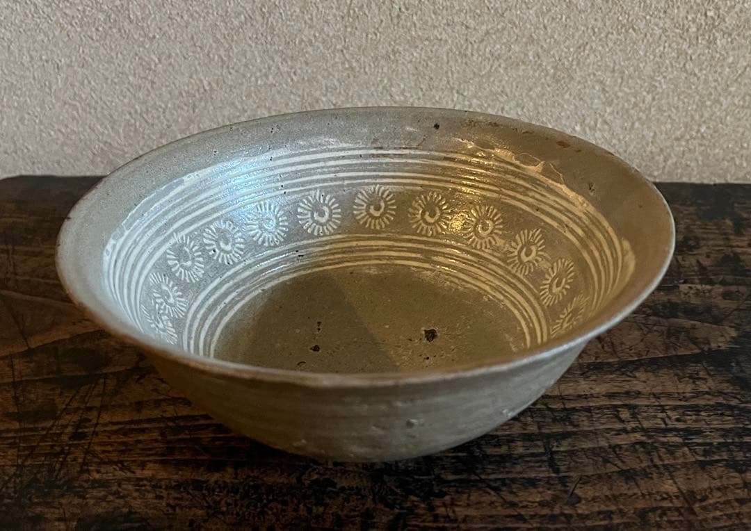 李朝　三島　菓子鉢 アンティーク