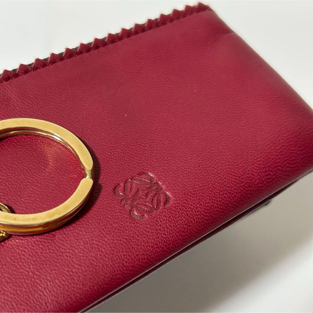 極美品 LOEWE ロエベ アナグラム ナッパレザー タッセル ケース