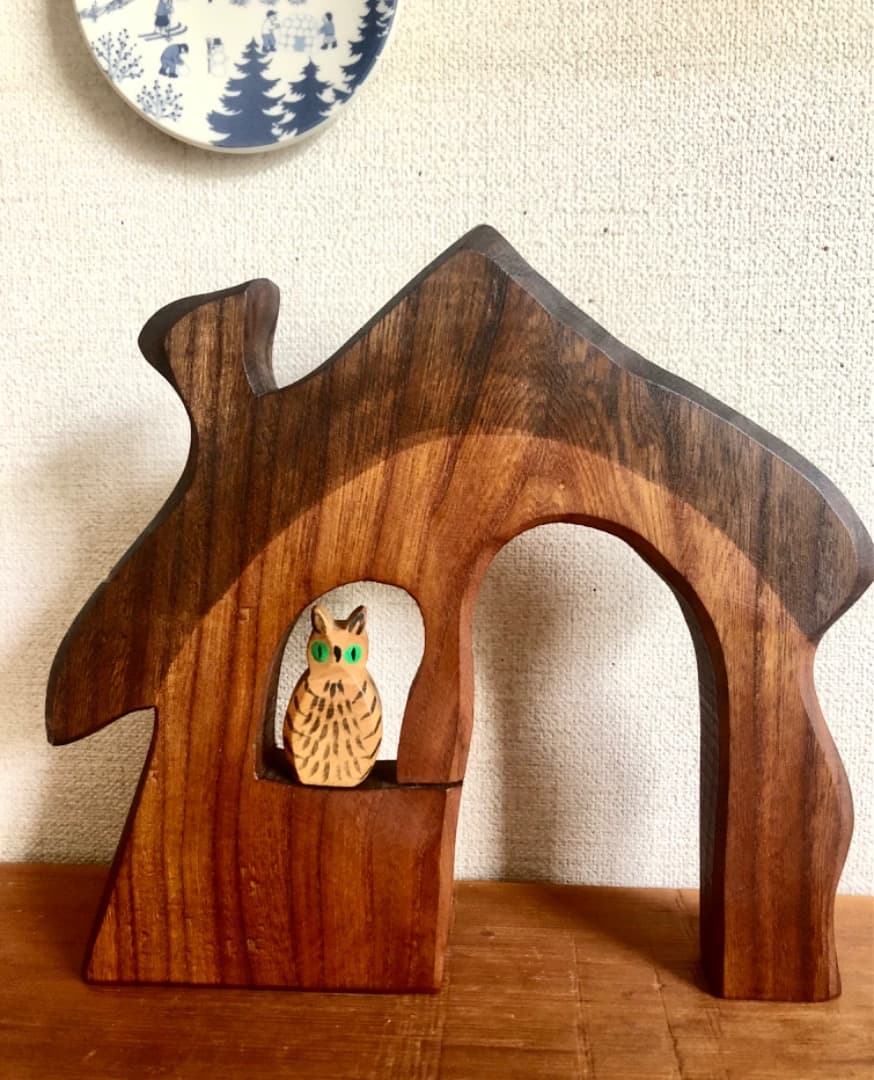 オストハイマー　ヴィンテージ　おうちと白ふくろうのセット