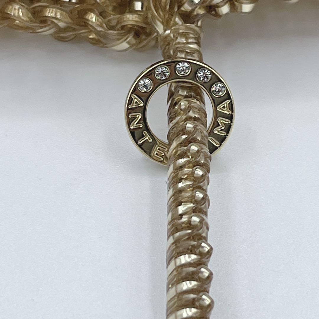 美品　アンテプリマ　スタンダードスクエア ミディアム　シャンパンゴールド