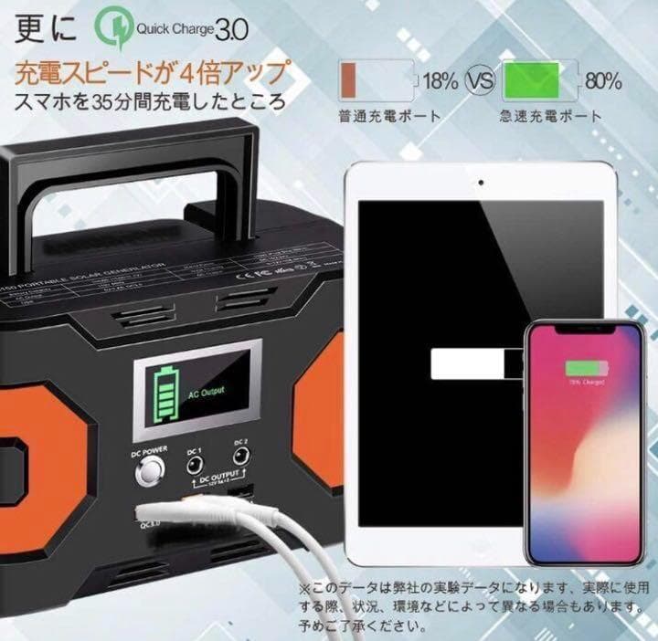 ❤コンパクトながら超大容量♪❤ポータブル電源＆ソーラーパネル お買い得セット