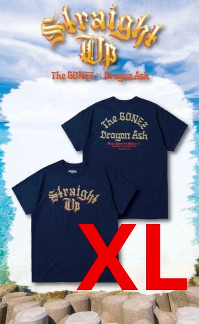 StraighUp Tシャツ モンパチフェス沖縄限定　XL the bonez