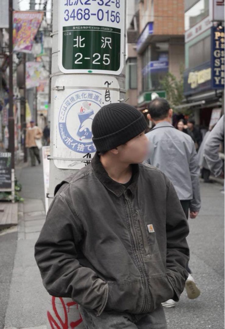 【激レア】carhartt デトロイトジャケット　ドローコード付き　ブラック