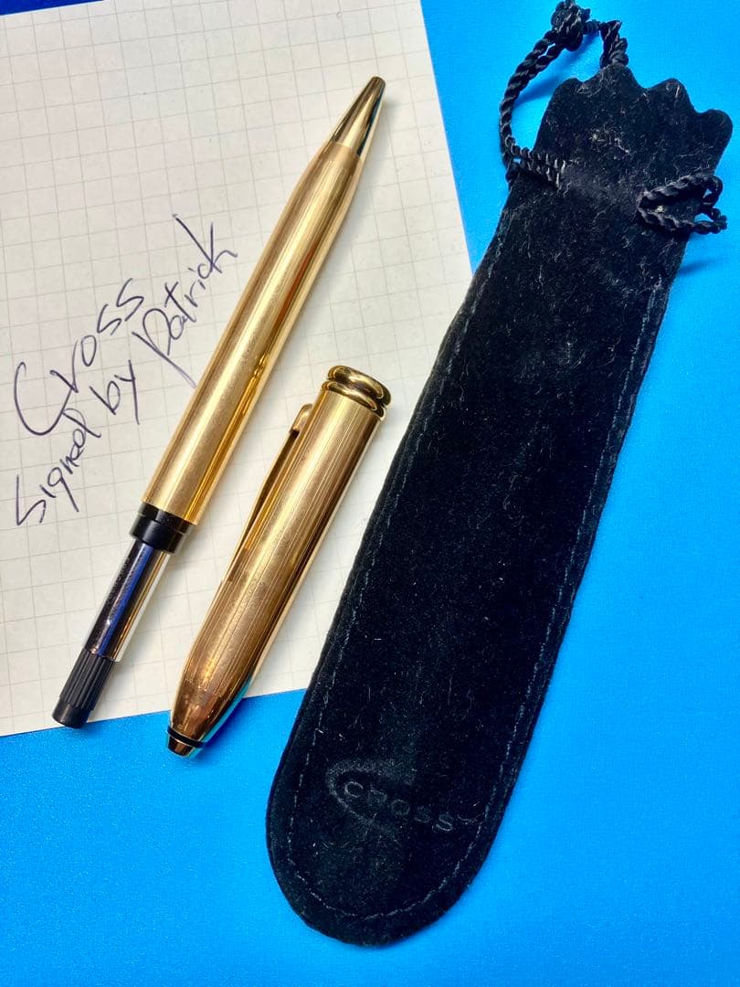 米国Cross 社製ゴールド ボールペン 専用ケース付きタウンゼント