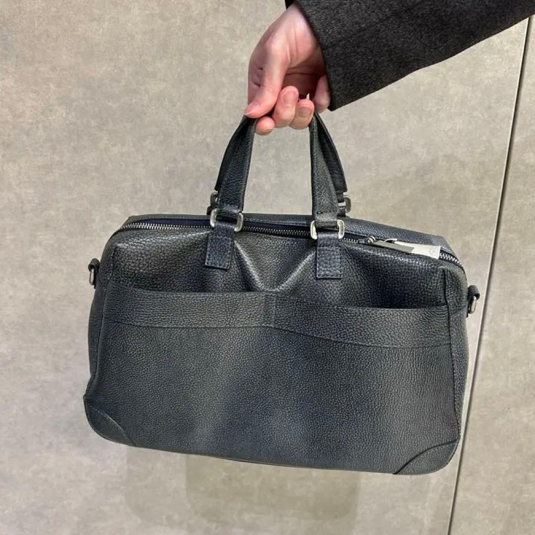 aniaryダークグレー ビジネスバッグ ボストンバッグ