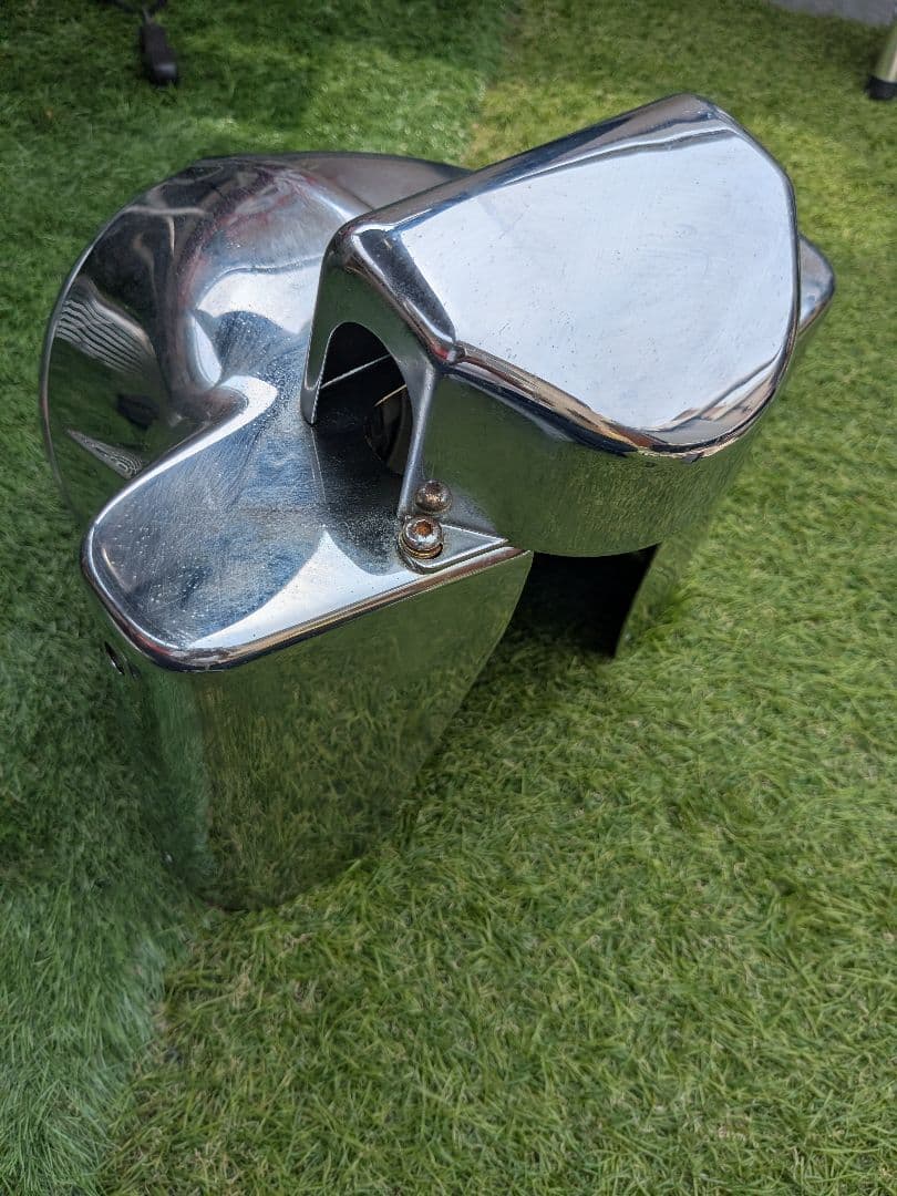 ハーレーFLSTCヘッドライトナセルキット中古　クローム