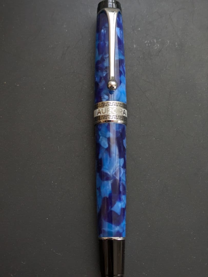 アウロラ オプティマ 万年筆 ブルーCT F 14k AURORA 吸入式