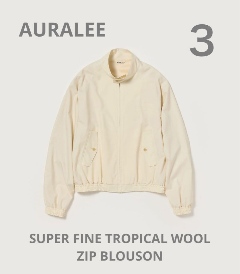 ジャケット・アウター SUPER FINE TROPICAL WOOL ZIP BLOUSON 3