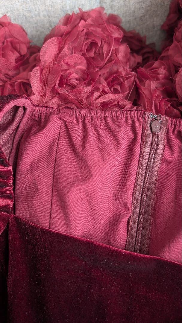 結婚式二次会パーティドレス バーガンディ ワインレッド オケージョン 新年会