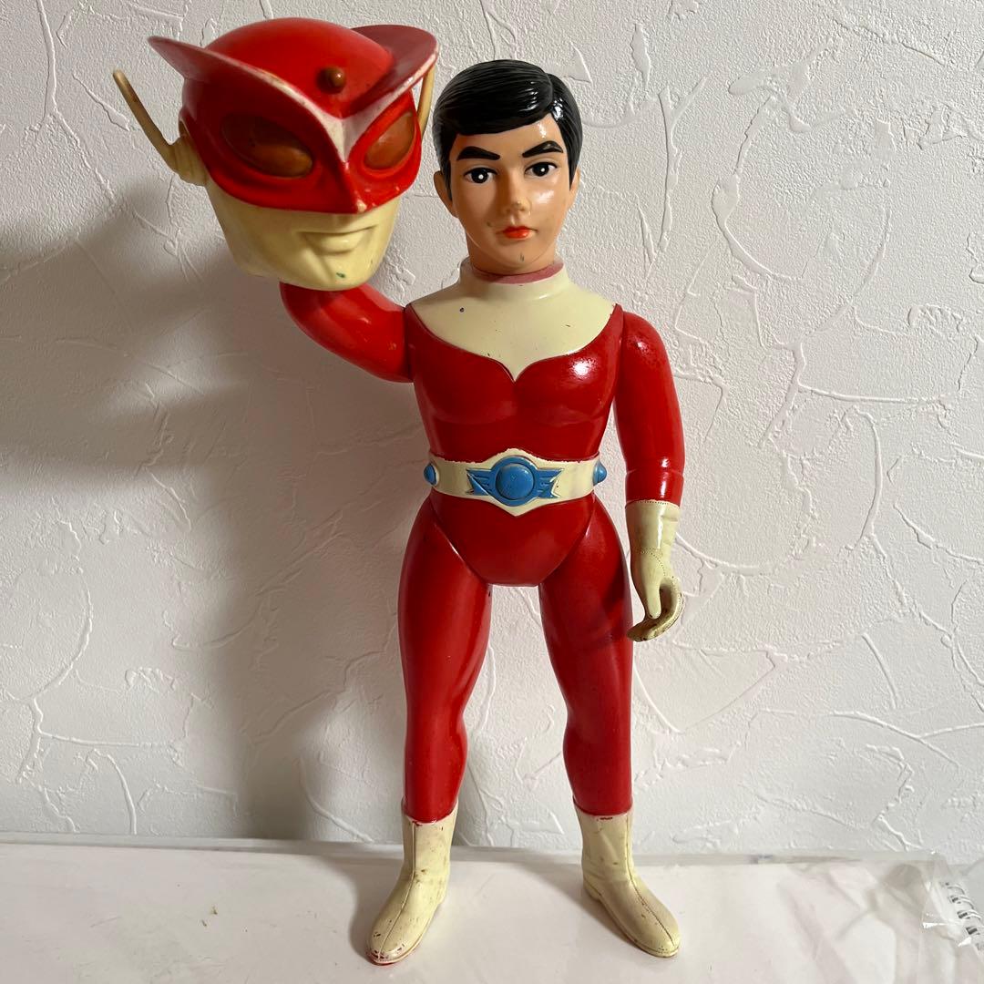 ⚠️激レア・当時物　レッドマン　面取れ　キングサイズ　ソフビ　ブルマァク　送料込み