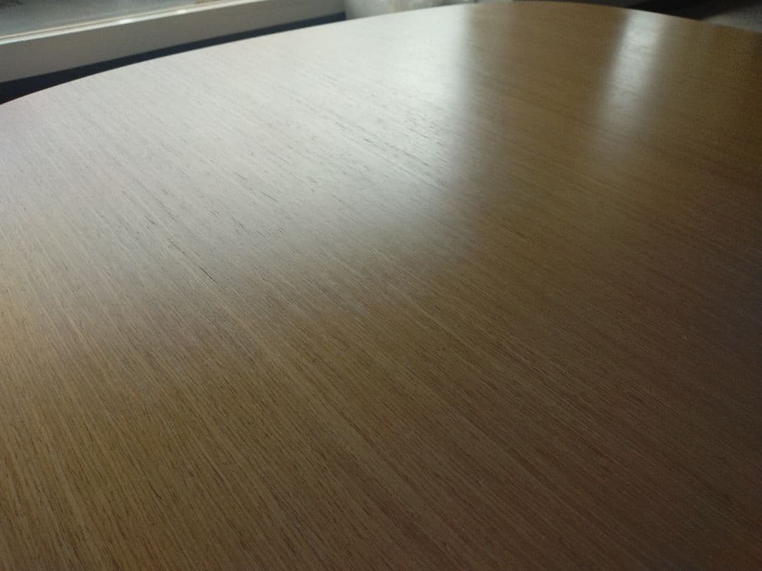 【美品】MUJI/無印良品 オーク材こたつ/ラウンド正方形/22年製座卓テーブル