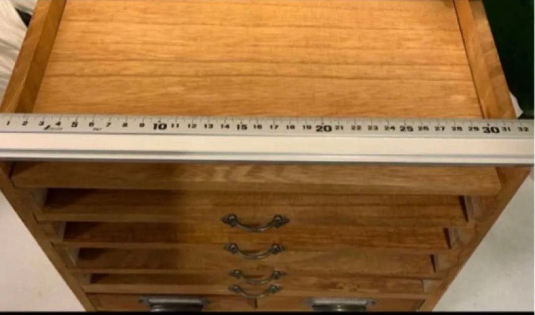 あ*ん様 アンティーク風　スライド式書類ボックス　ハンドメイド