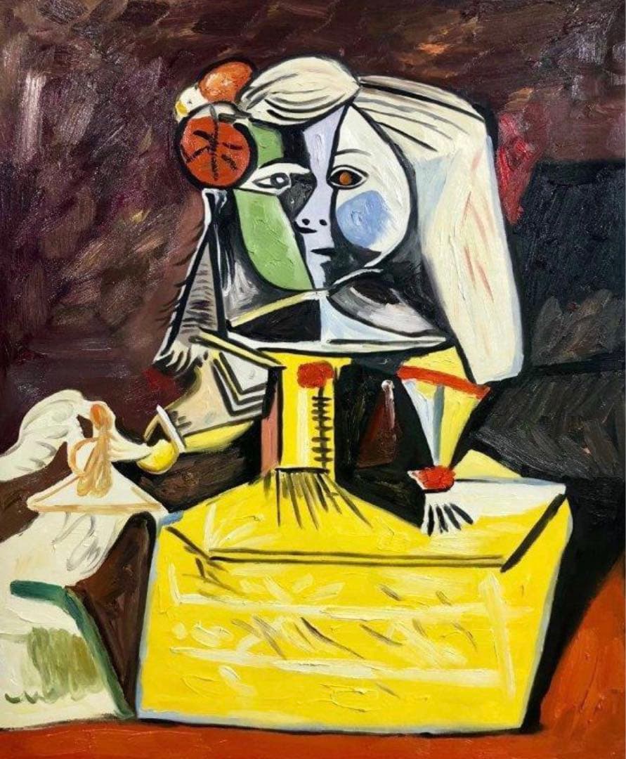 肉筆油絵☆F20号『infanta margarita maria』ピカソ/模写