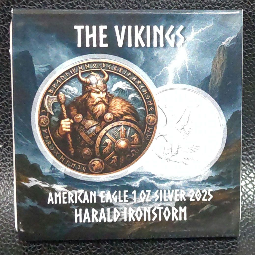 2025年 ザ ヴァイキング カラーイーグル 1オンス銀貨 純銀