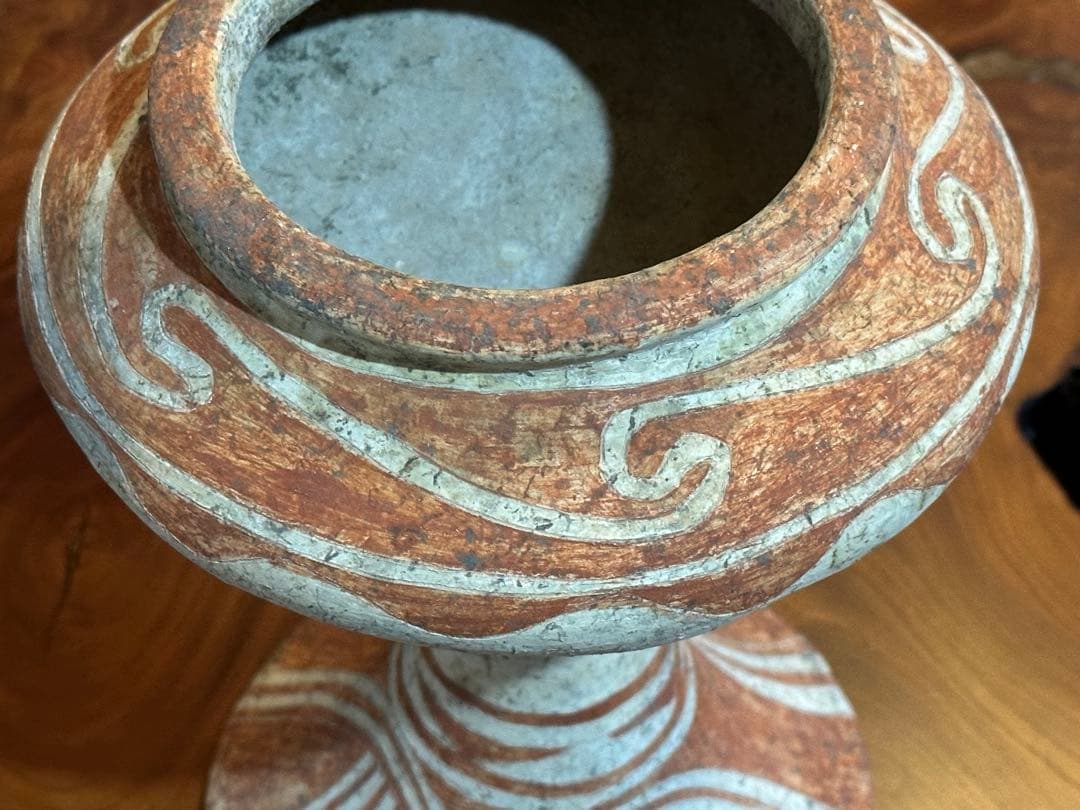 土器骨董　高杯　タイ王国バンチェン遺跡出土品？　最終価格