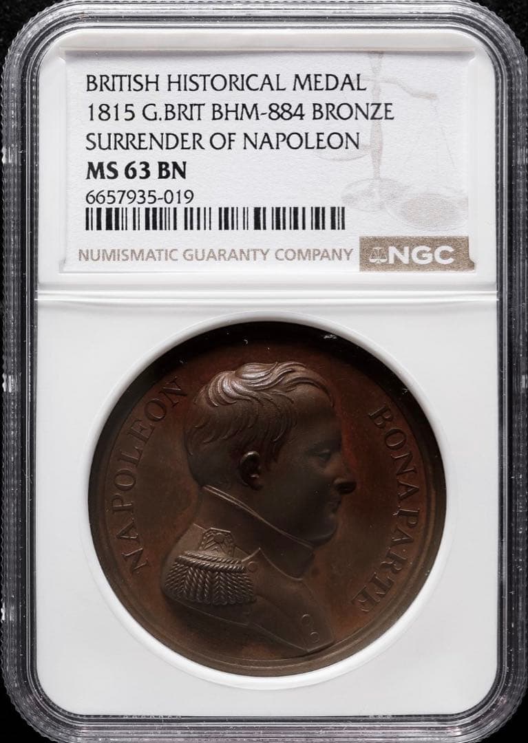 海外オークション結果10万超❗️ナポレオン1世 降伏　生涯最終章　メダル