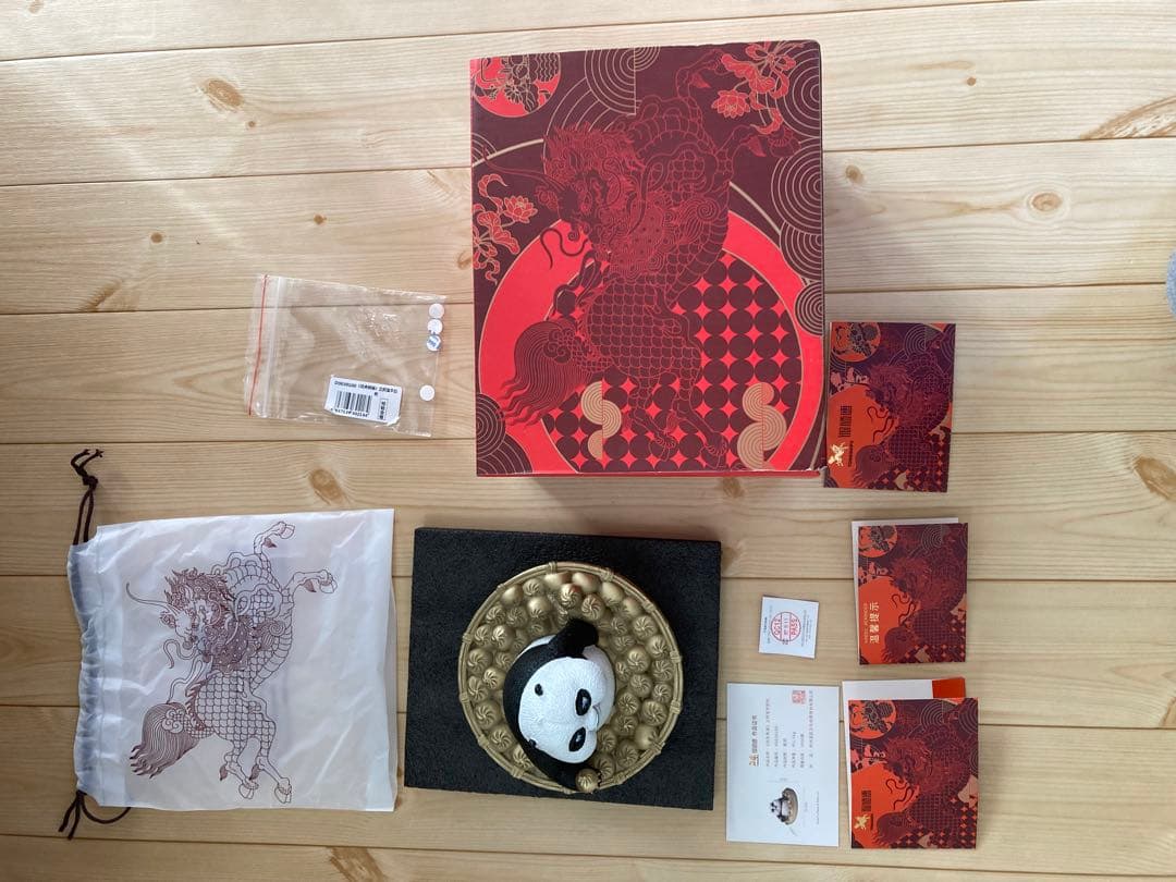 カンフーパンダ　フィギュア(ブロンズ)之阿宝不愁吃