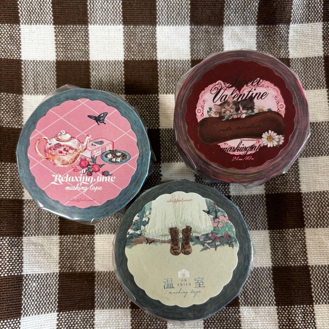 全て新品未開封★ okappalover マスキングテープ　3本セット