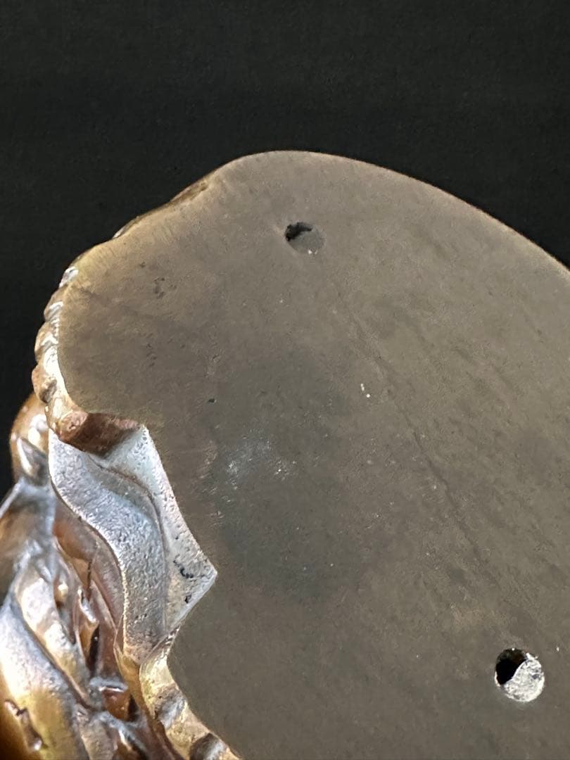 布袋様置物　銅製　高さ約14.5cm 七福神　骨董　古美術