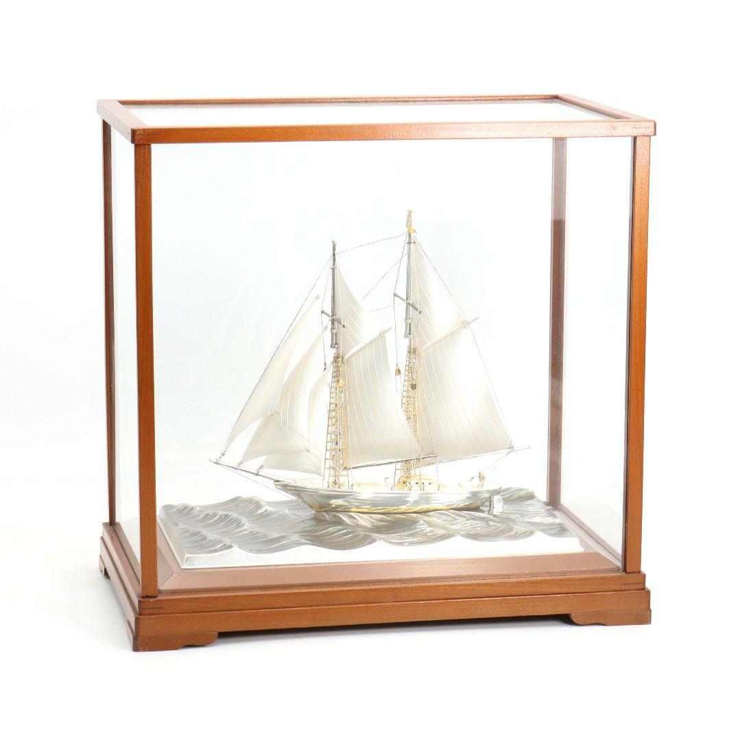 武比古製 銀製ヨット SILVER985刻印 約200g　GR955　GK1