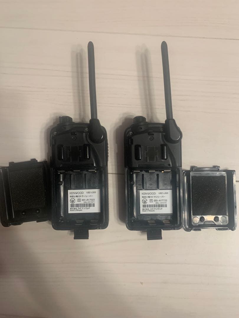 KENWOOD UBZ-LS20 トランシーバー 2台　イヤフォン1個付き